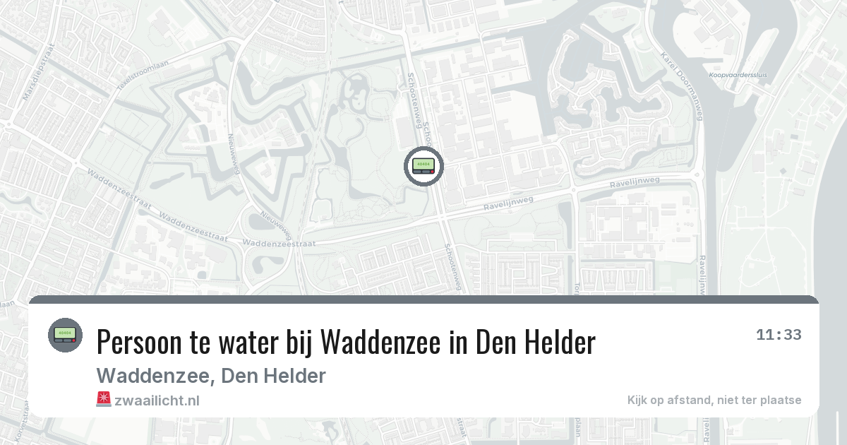 Persoon te water bij Waddenzee in Den Helder — 1 feb 2026