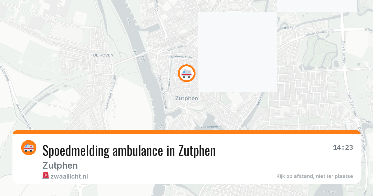 Spoedmelding ambulance in Zutphen — 28 jul 2026