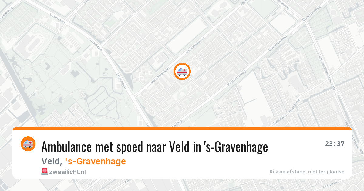 Ambulance met spoed naar Veld in 's-Gravenhage — 4 mei 2026