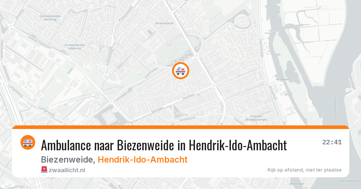 Ambulance naar Biezenweide in Hendrik-Ido-Ambacht — 3 aug 2026