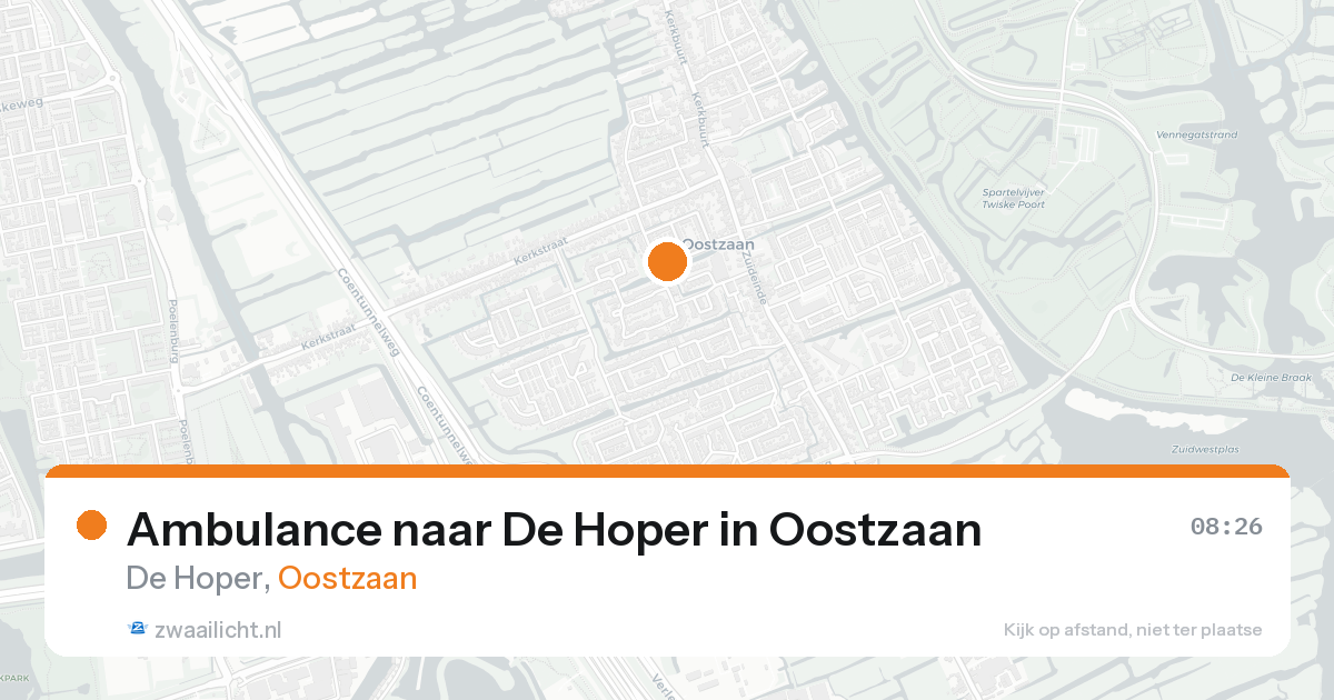 Ambulance naar De Hoper in Oostzaan — 23 mei 2026