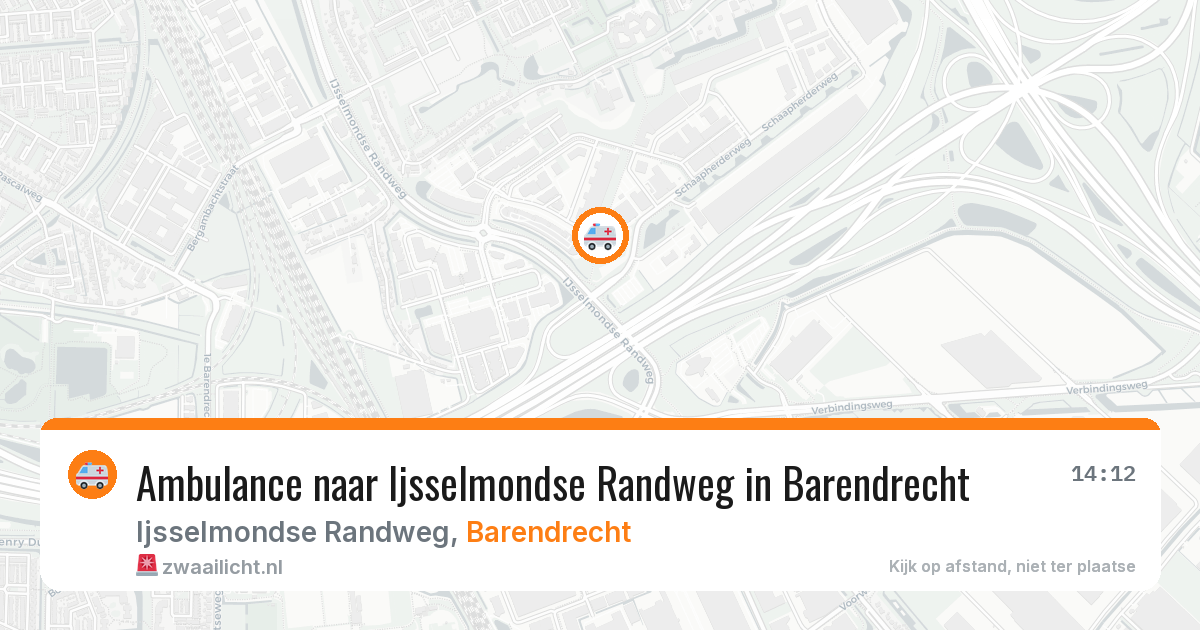 Ambulance naar Ijsselmondse Randweg in Barendrecht — 23 apr 2026