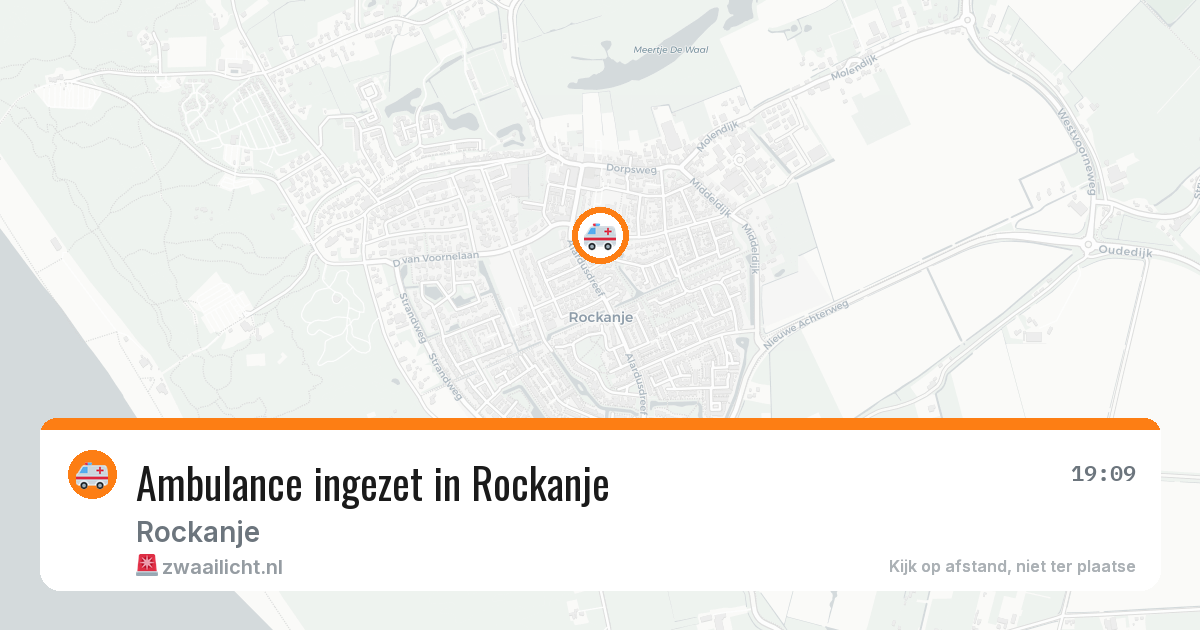 Ambulance ingezet in Rockanje — 29 jul 2026