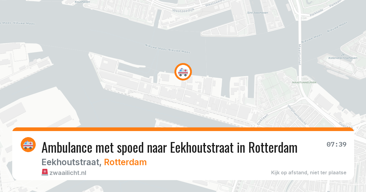Ambulance met spoed naar Eekhoutstraat in Rotterdam — 13 apr 2026