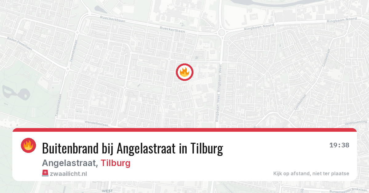 Buitenbrand bij Angelastraat in Tilburg — 4 mei 2026