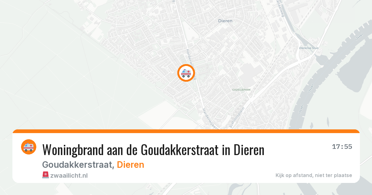 Woningbrand aan de Goudakkerstraat in Dieren — 17 mrt 2026