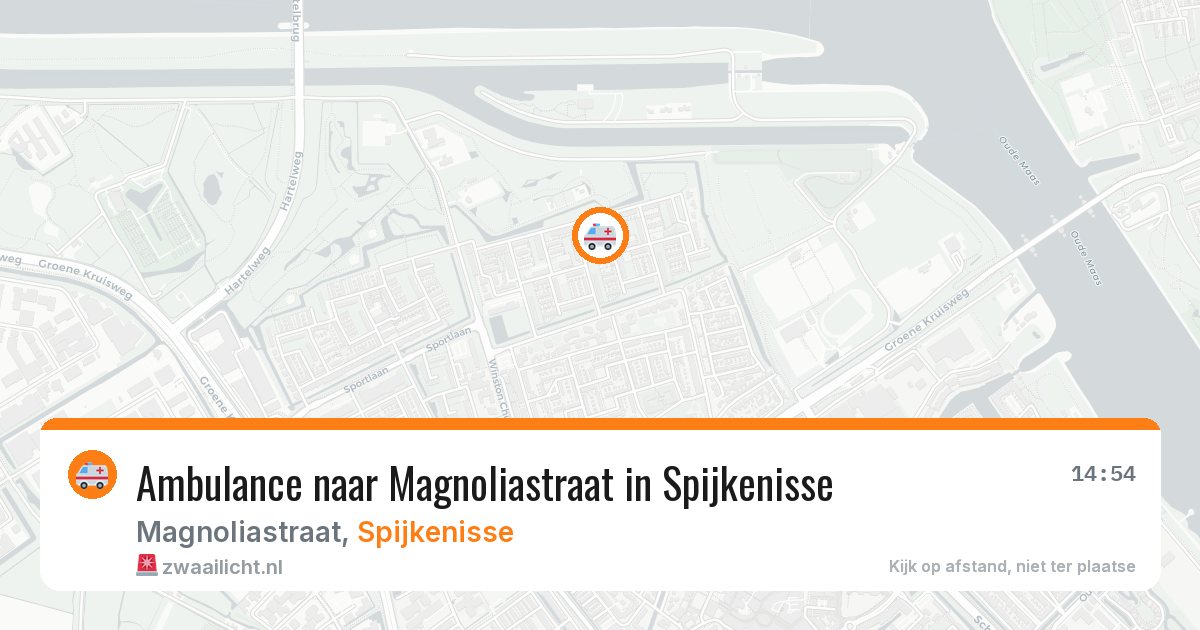 Ambulance naar Magnoliastraat in Spijkenisse — 3 aug 2026