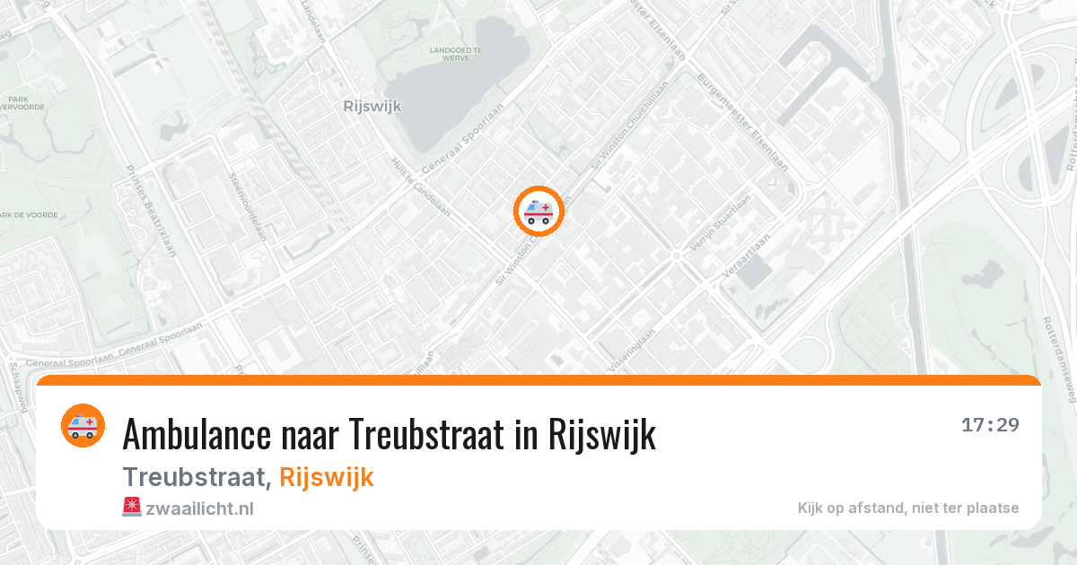 Ambulance naar Treubstraat in Rijswijk — 31 jul 2026