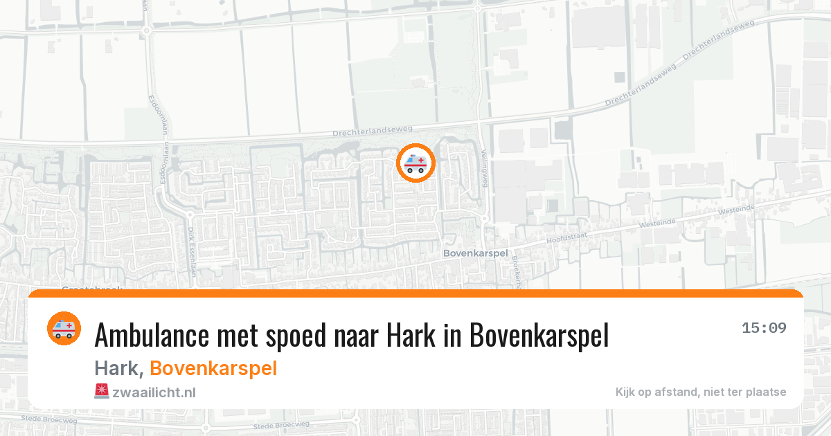 Ambulance met spoed naar Hark in Bovenkarspel — 8 feb 2026