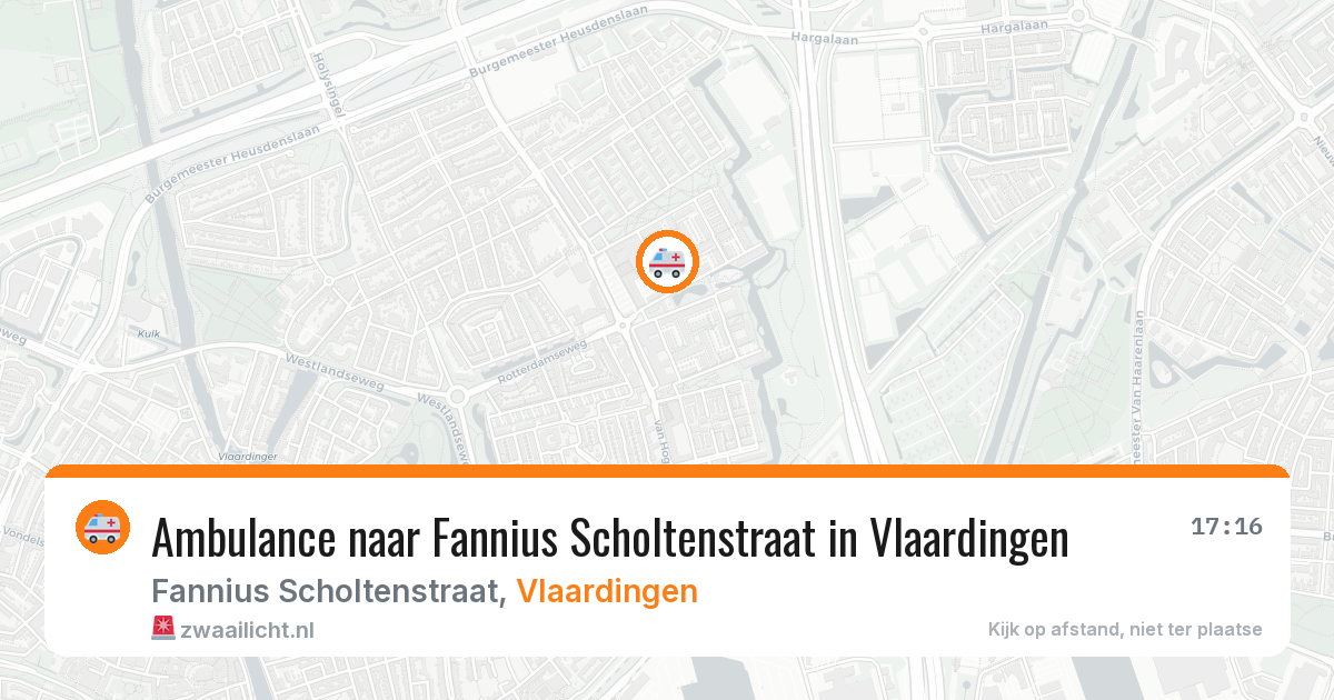 Ambulance naar Fannius Scholtenstraat in Vlaardingen — 8 feb 2026
