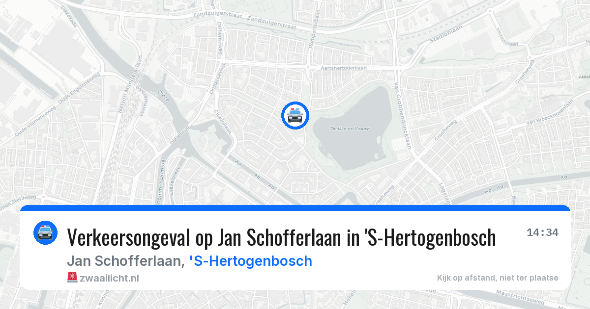 Verkeersongeval op Jan Schofferlaan in 'S-Hertogenbosch — 17 jun 2026