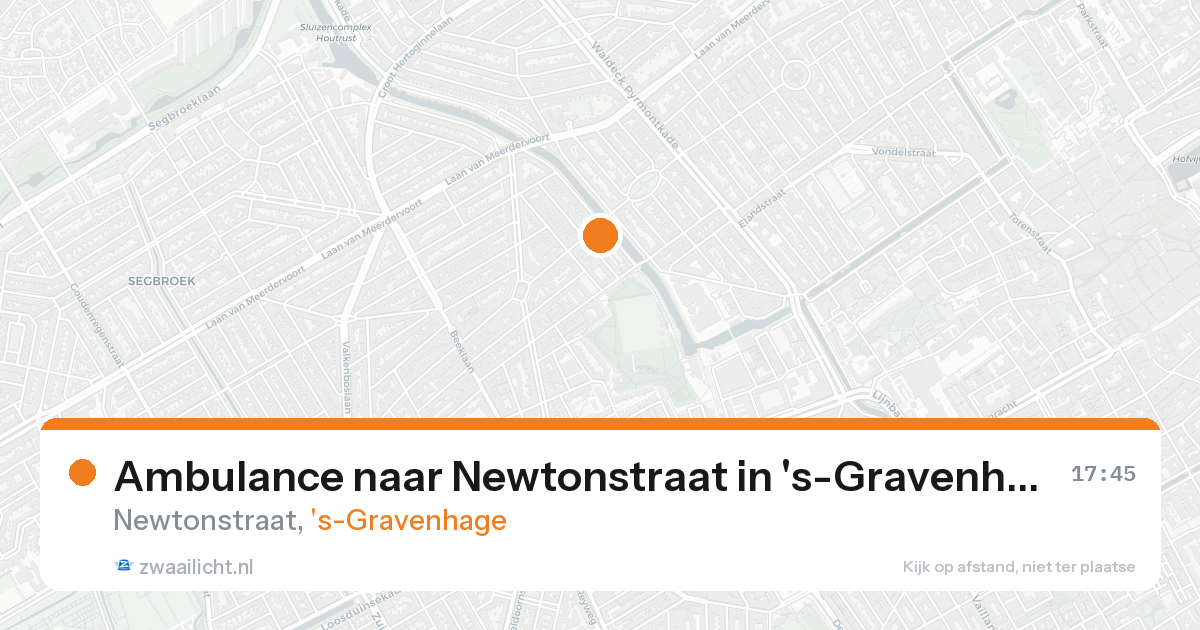 Ambulance naar Newtonstraat in 's-Gravenhage — 31 jan 2026
