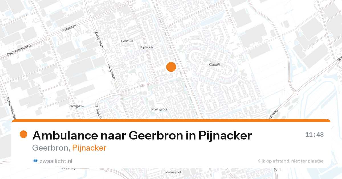 Ambulance naar Geerbron in Pijnacker — 10 mei 2026