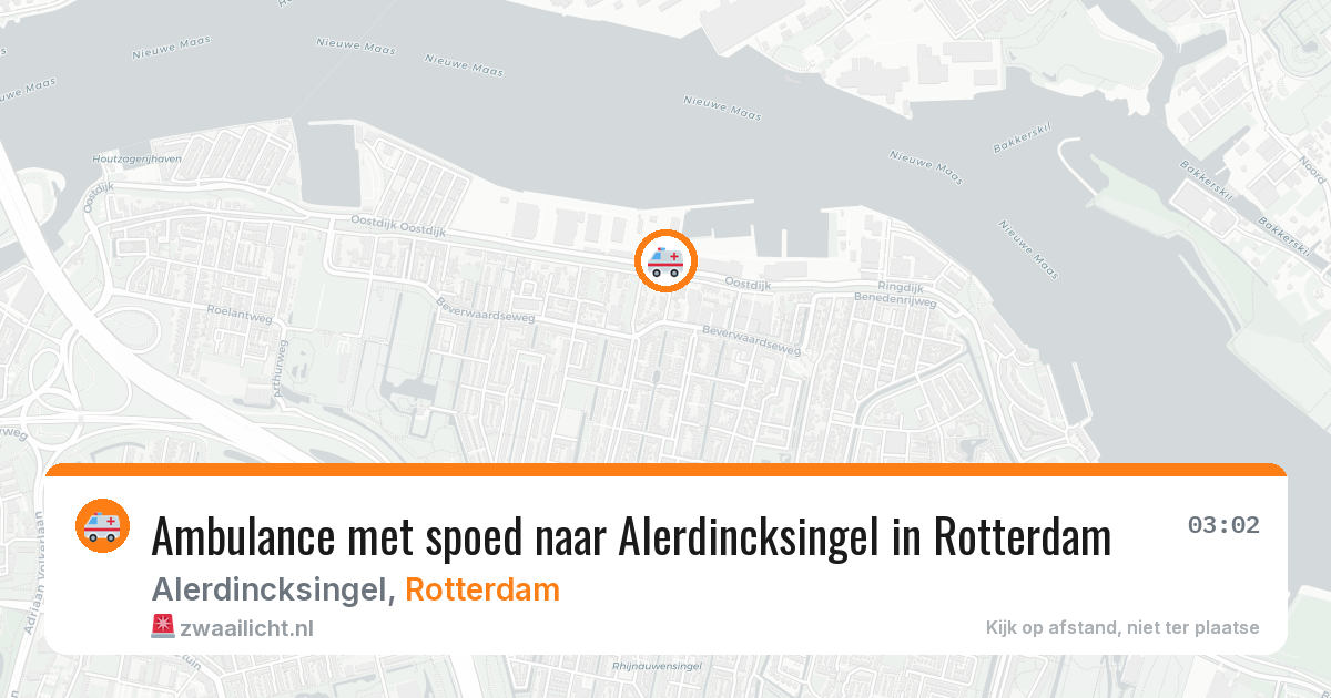 Ambulance met spoed naar Alerdincksingel in Rotterdam — 24 jun 2026