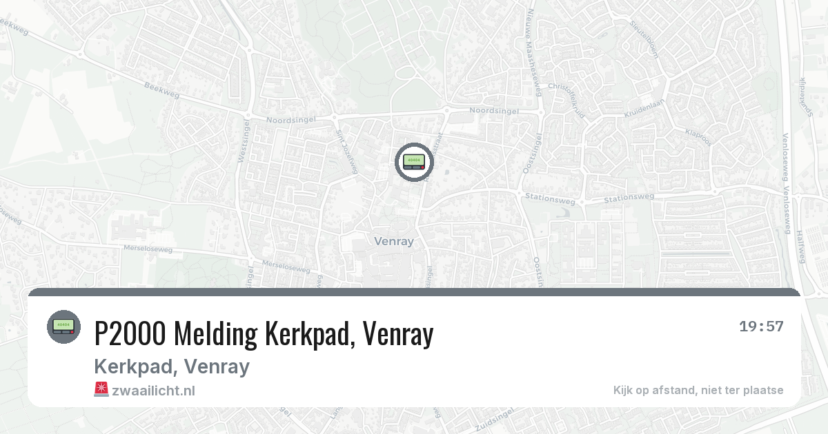 P2000 Melding Kerkpad, Venray — 3 aug 2026