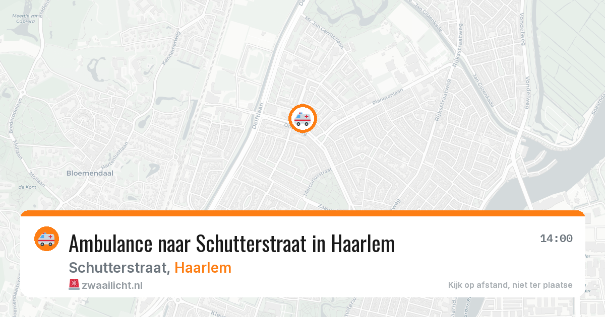 Ambulance naar Schutterstraat in Haarlem — 5 jun 2026