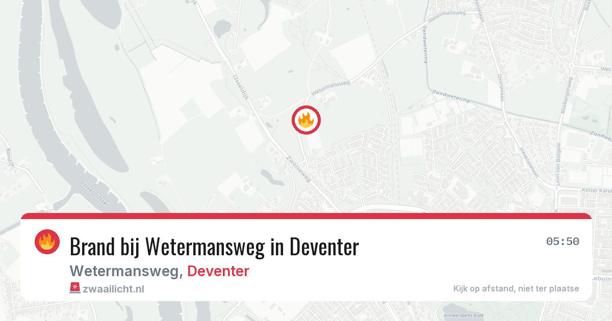 Brand bij Wetermansweg in Deventer — 28 jun 2026