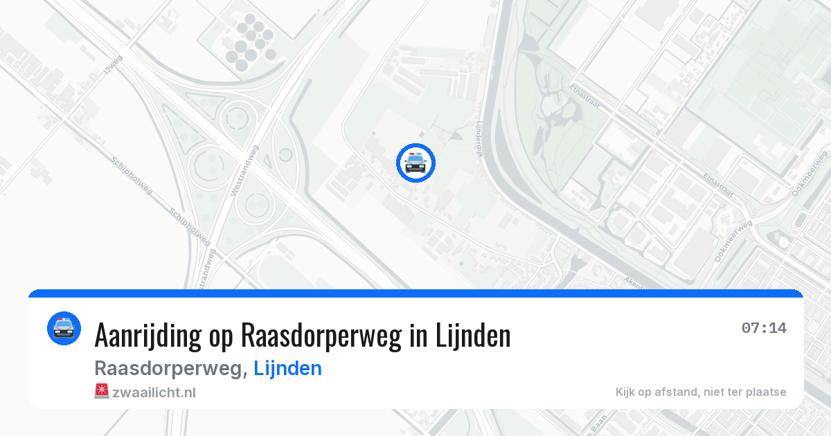 Aanrijding op Raasdorperweg in Lijnden — 10 jul 2026