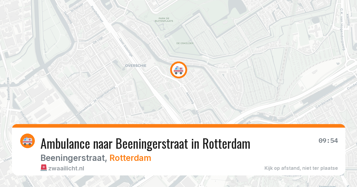 Ambulance naar Beeningerstraat in Rotterdam — 29 jun 2026