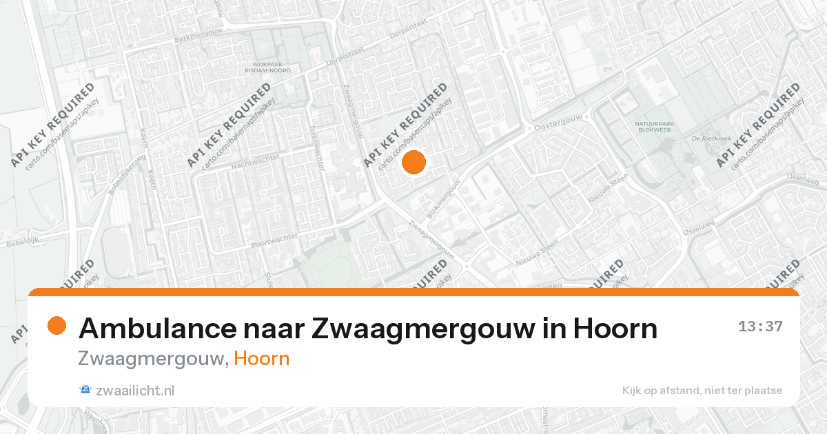 Ambulance naar Zwaagmergouw in Hoorn — 26 aug 2026