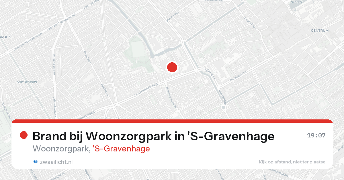 Brand bij Woonzorgpark in 'S-Gravenhage — 16 aug 2026