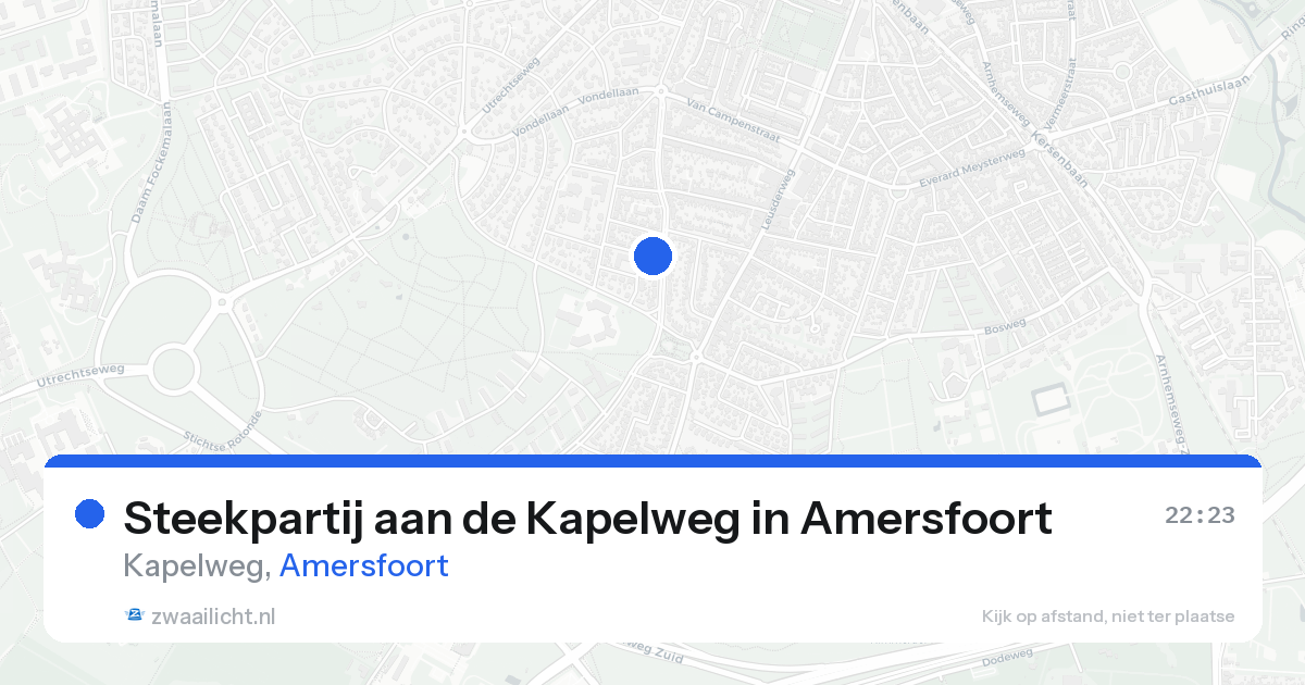 Steekpartij aan de Kapelweg in Amersfoort — 20 aug 2026