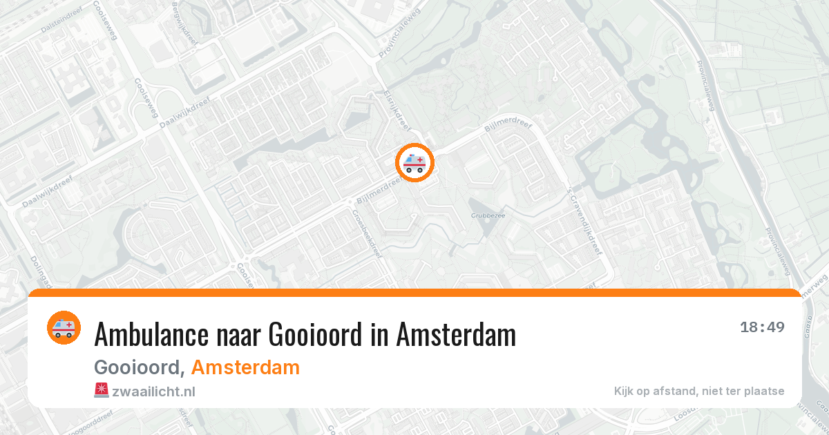 Ambulance naar Gooioord in Amsterdam — 13 jun 2026