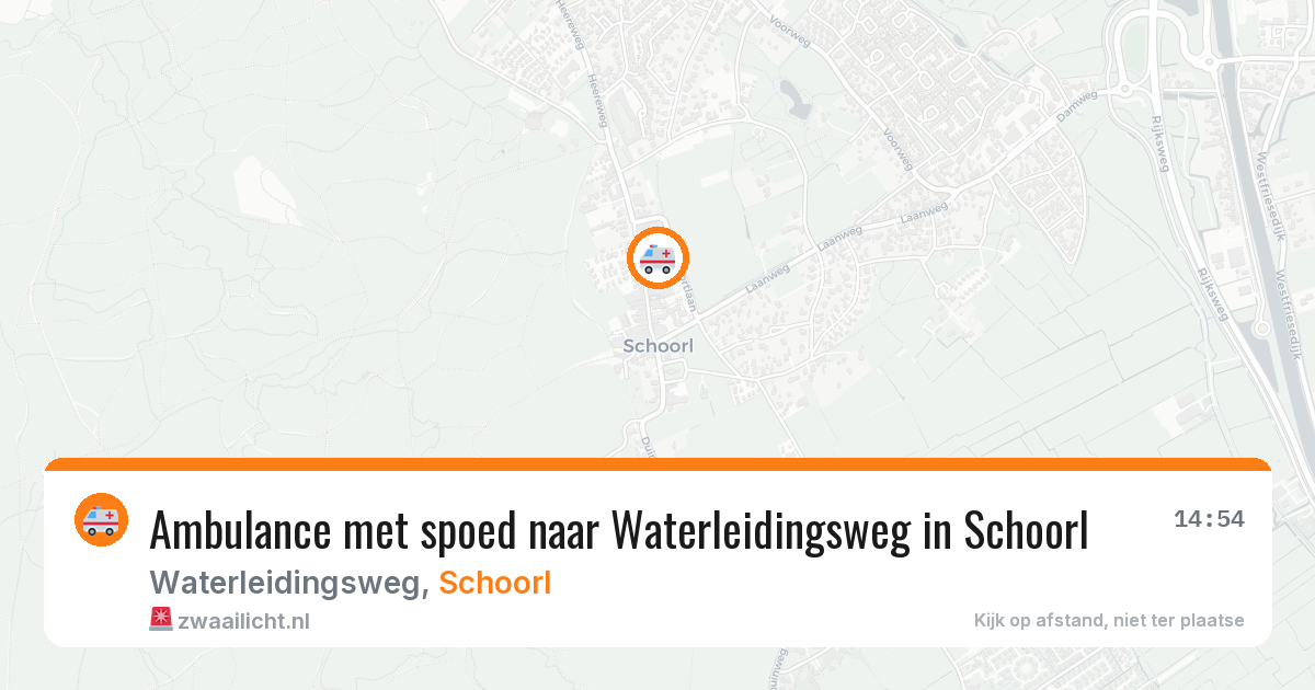 Ambulance met spoed naar Waterleidingsweg in Schoorl — 20 mrt 2026