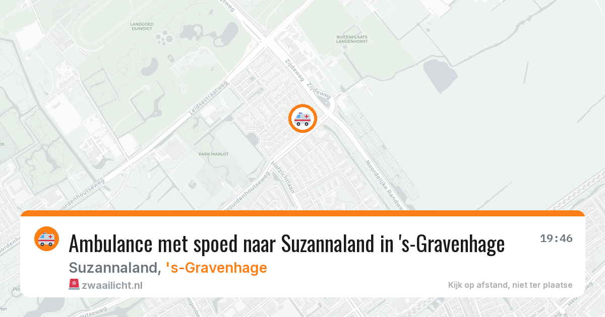 Ambulance met spoed naar Suzannaland in 's-Gravenhage — 2 jul 2026