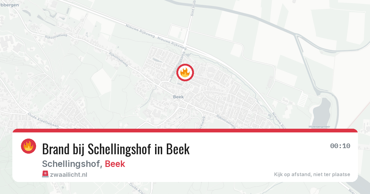 Brand bij Schellingshof in Beek — 12 jun 2026