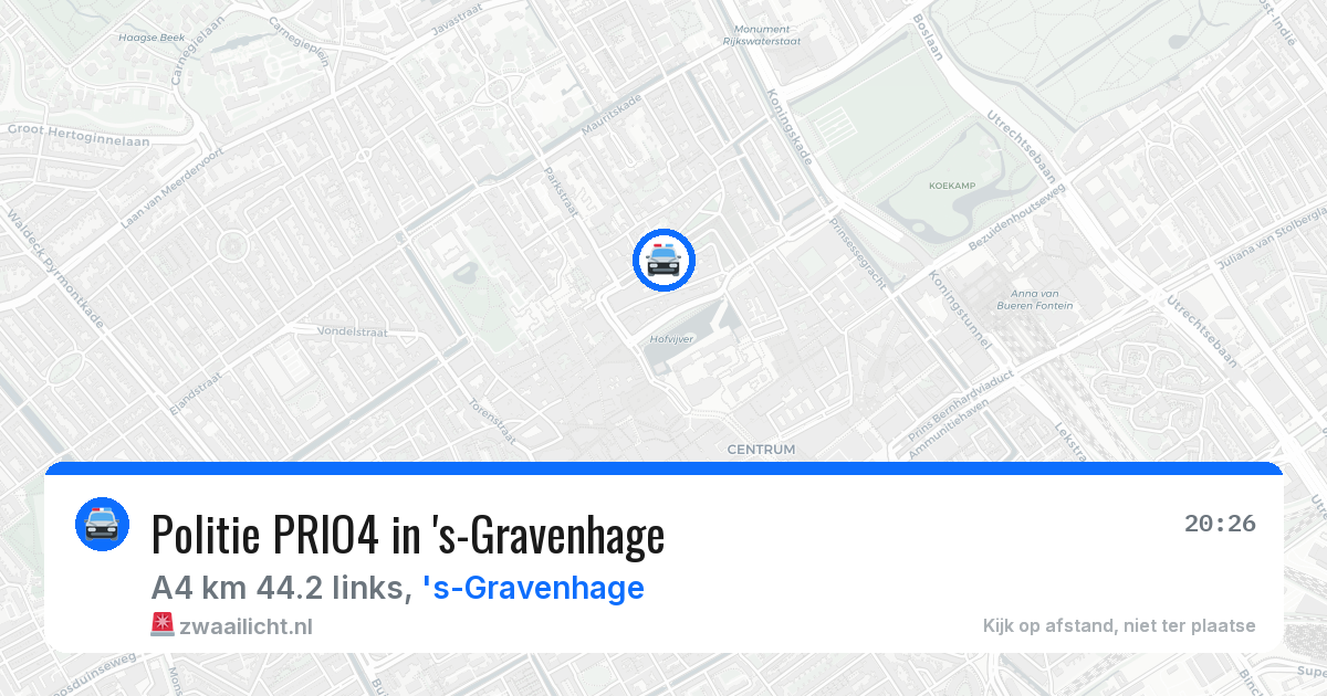Politie PRIO4 in 's-Gravenhage — 14 mei 2026 | 🚨 Zwaailicht.nl