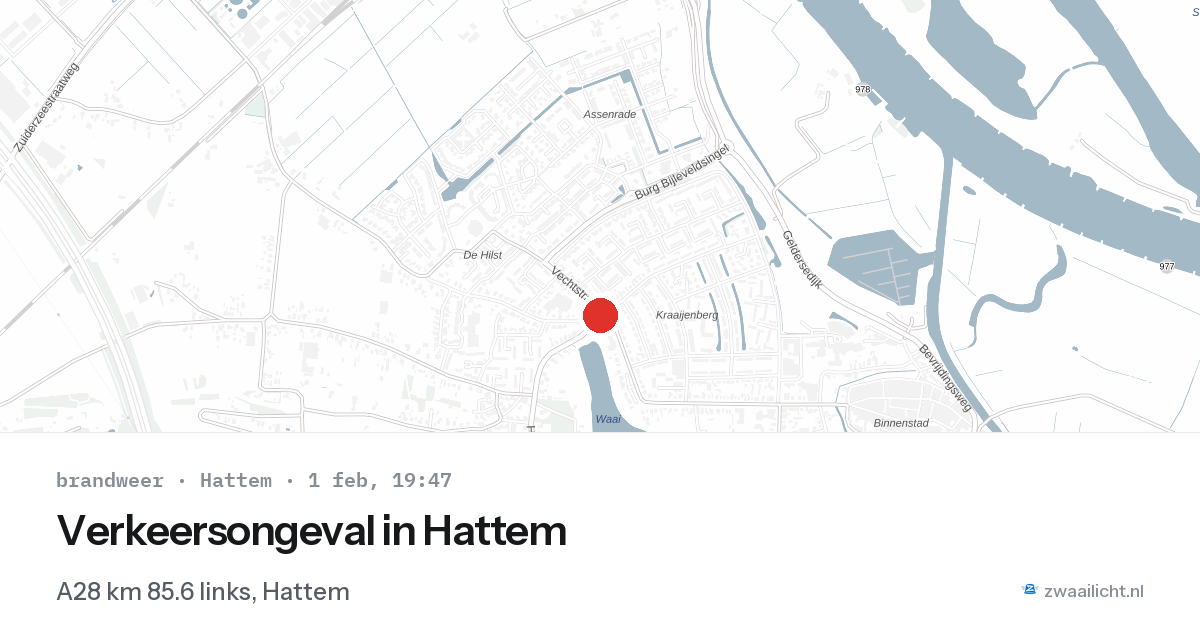 Verkeersongeval in Hattem — 1 feb 2026