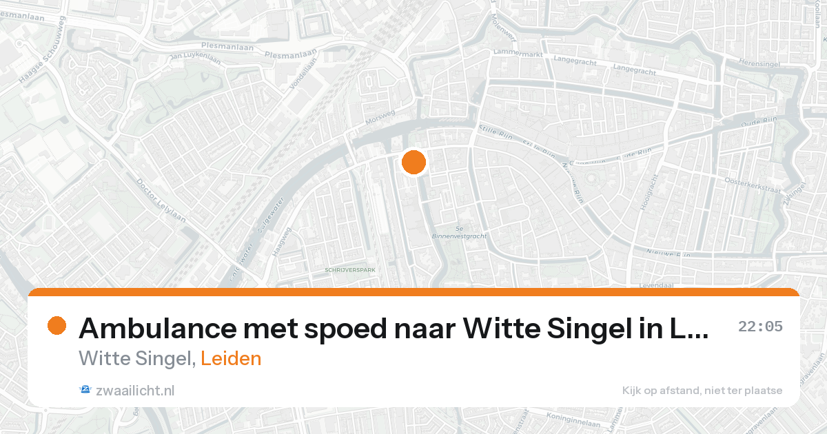 Ambulance met spoed naar Witte Singel in Leiden — 20 mei 2026