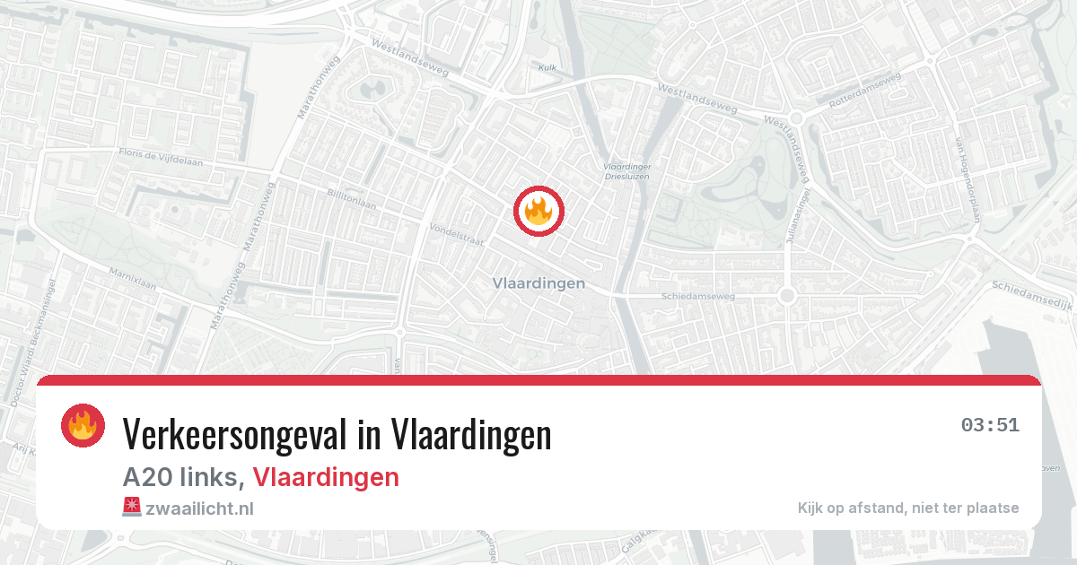 Verkeersongeval in Vlaardingen — 1 aug 2026