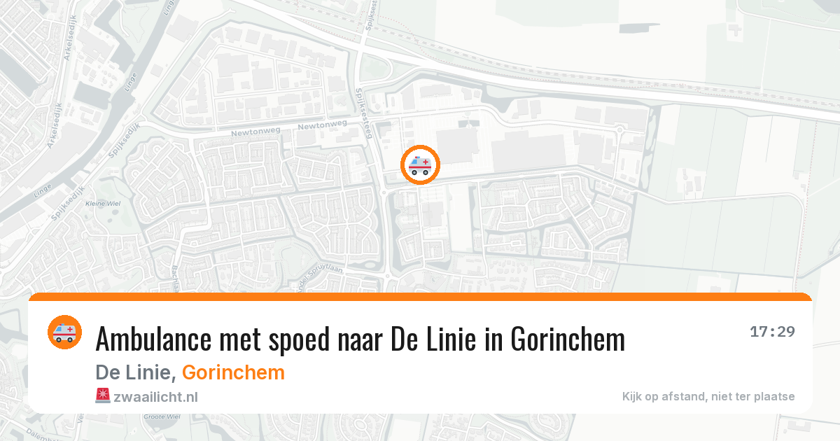 Ambulance met spoed naar De Linie in Gorinchem — 21 jan 2026