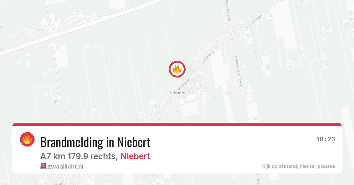 Brandmelding in Niebert — 19 jun 2026