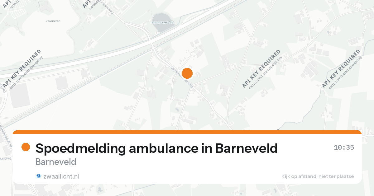 Spoedmelding ambulance in Barneveld — 20 aug 2026