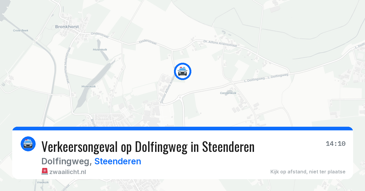 Verkeersongeval op Dolfingweg in Steenderen — 24 jun 2026