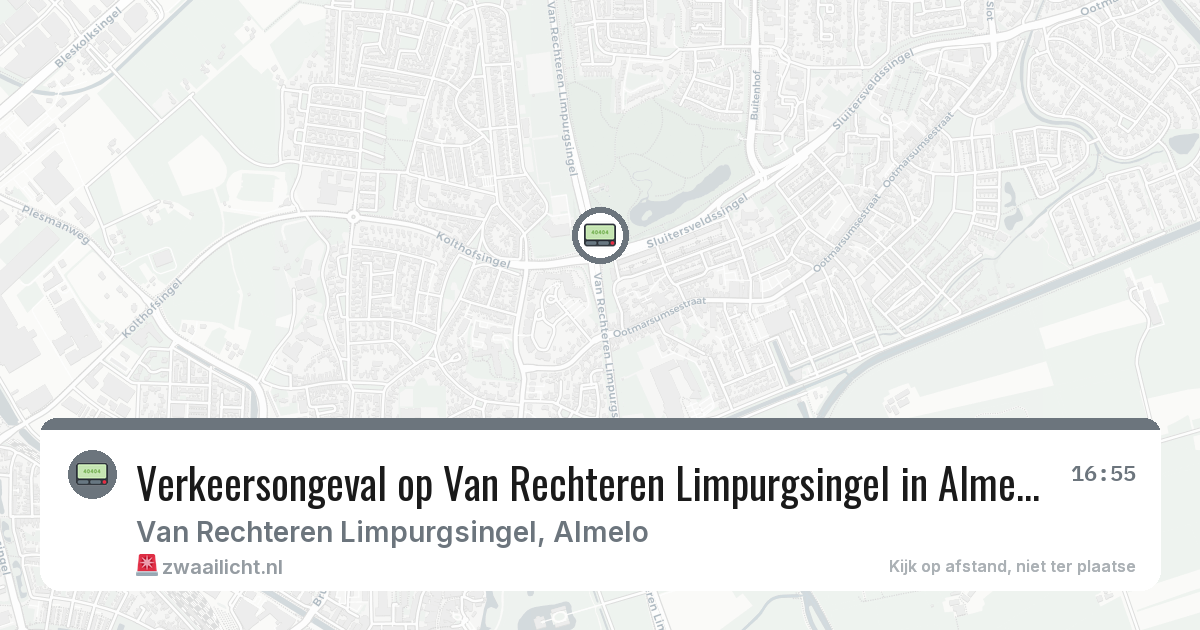 Verkeersongeval op Van Rechteren Limpurgsingel in Almelo — 12 aug 2026