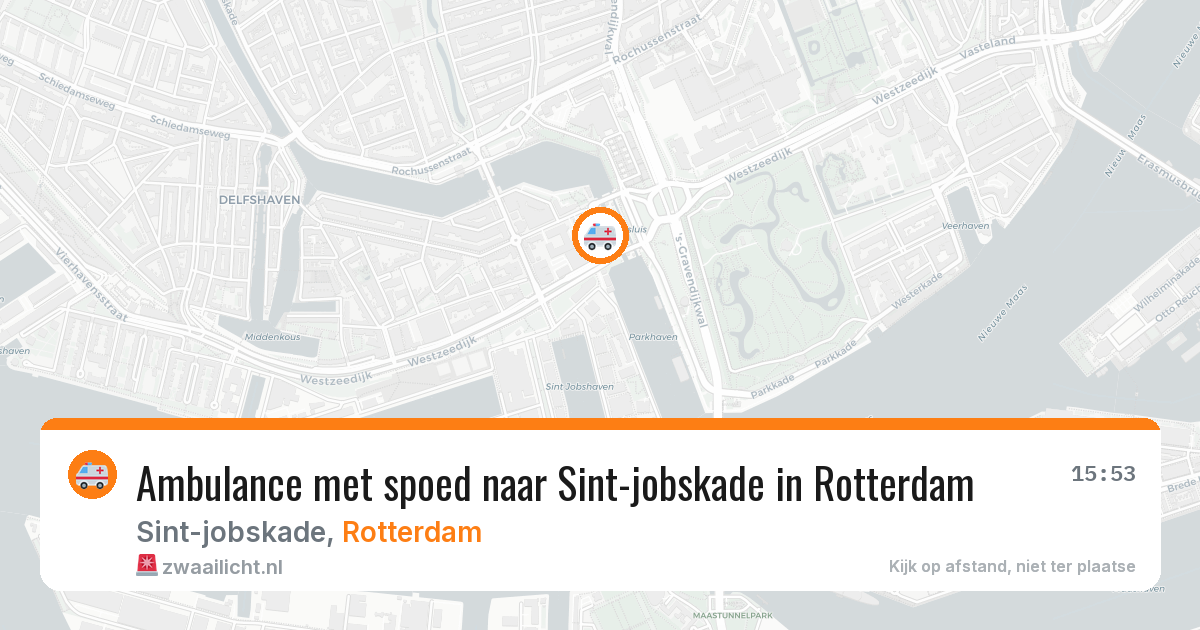 Ambulance met spoed naar Sint-jobskade in Rotterdam — 7 mei 2026