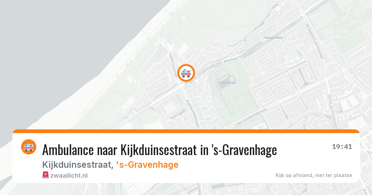 Ambulance naar Kijkduinsestraat in 's-Gravenhage — 13 aug 2026