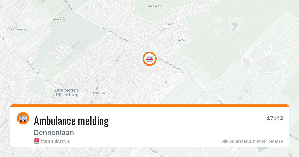 Ambulance melding — 29 jan 2026