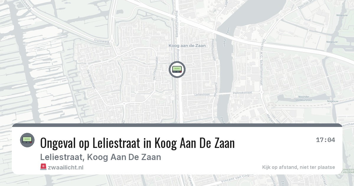 Ongeval op Leliestraat in Koog Aan De Zaan — 17 feb 2026
