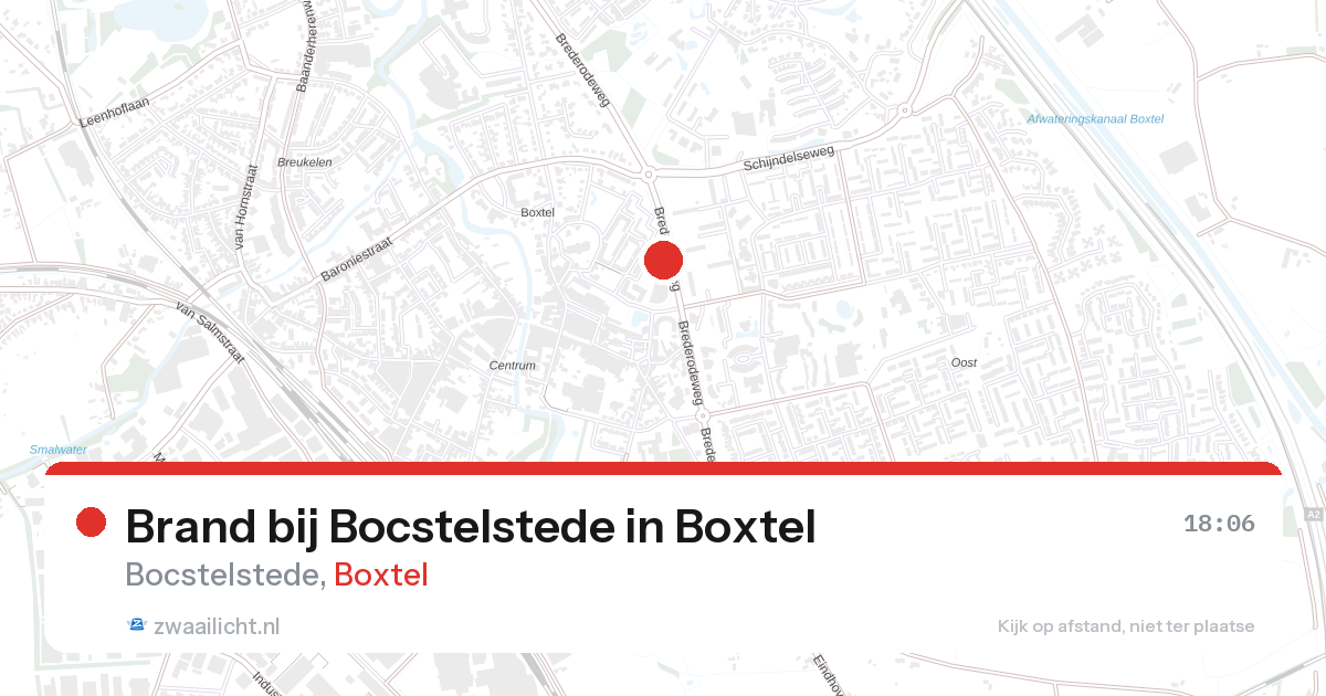 Brand bij Bocstelstede in Boxtel — 26 aug 2026