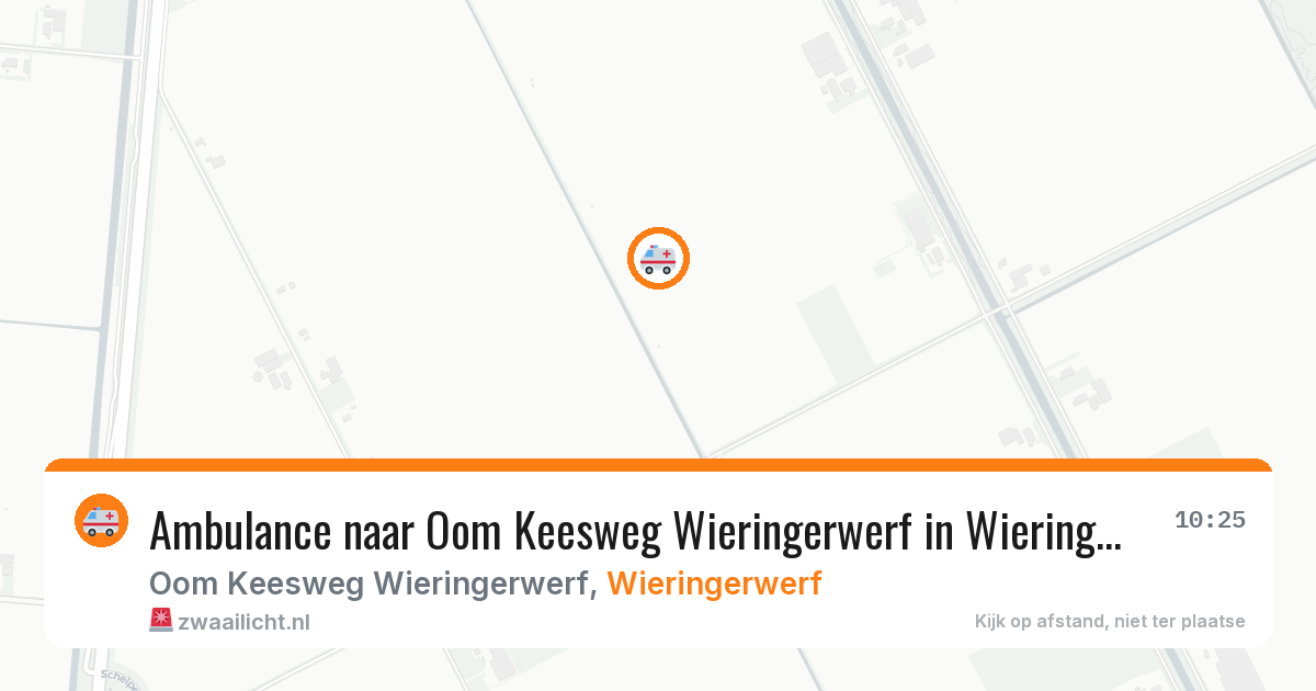 Ambulance naar Oom Keesweg Wieringerwerf in Wieringerwerf — 14 aug 2026