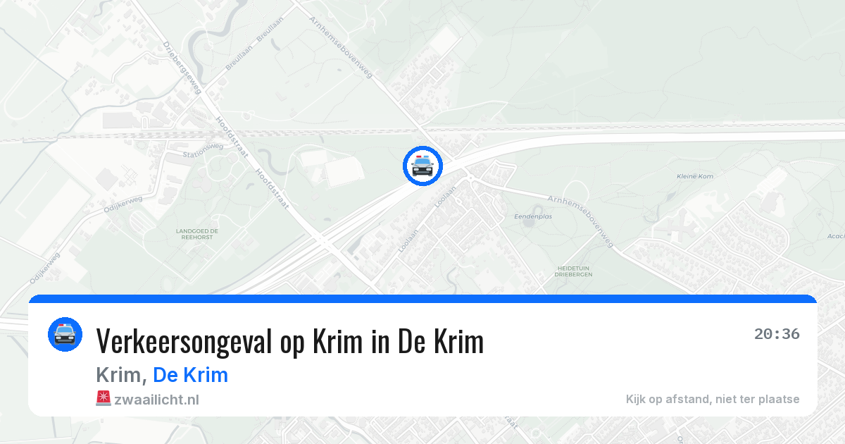 Verkeersongeval op Krim in De Krim — 5 apr 2026