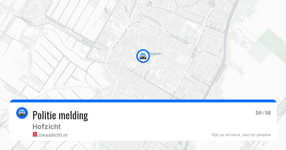Politie melding — 29 jul 2026