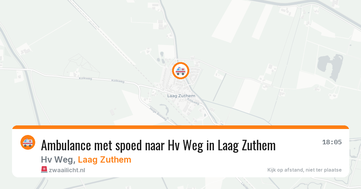 Ambulance met spoed naar Hv Weg in Laag Zuthem — 4 jun 2026