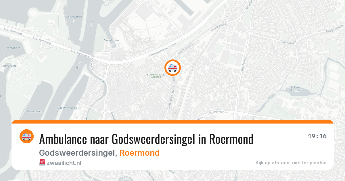 Ambulance naar Godsweerdersingel in Roermond — 2 aug 2026