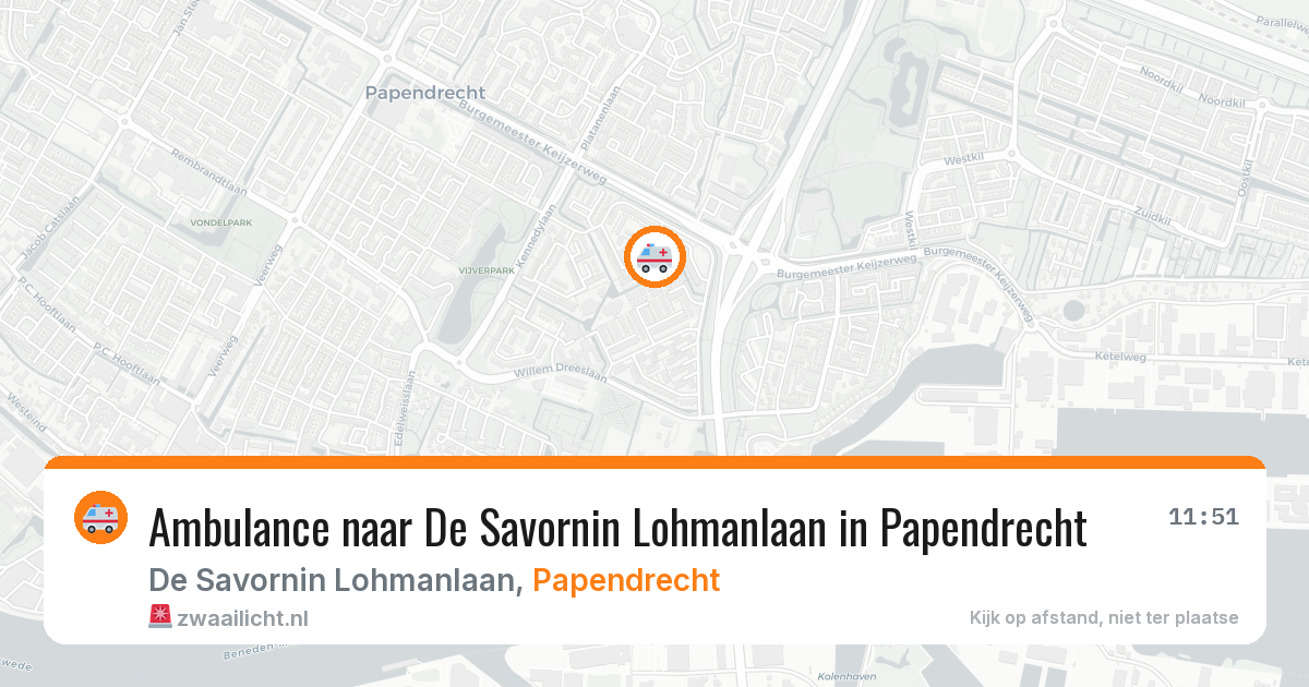 Ambulance naar De Savornin Lohmanlaan in Papendrecht — 29 jan 2026